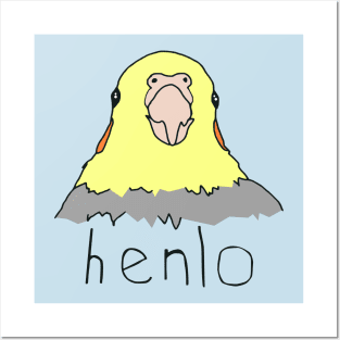 henlo doodle birb Posters and Art
